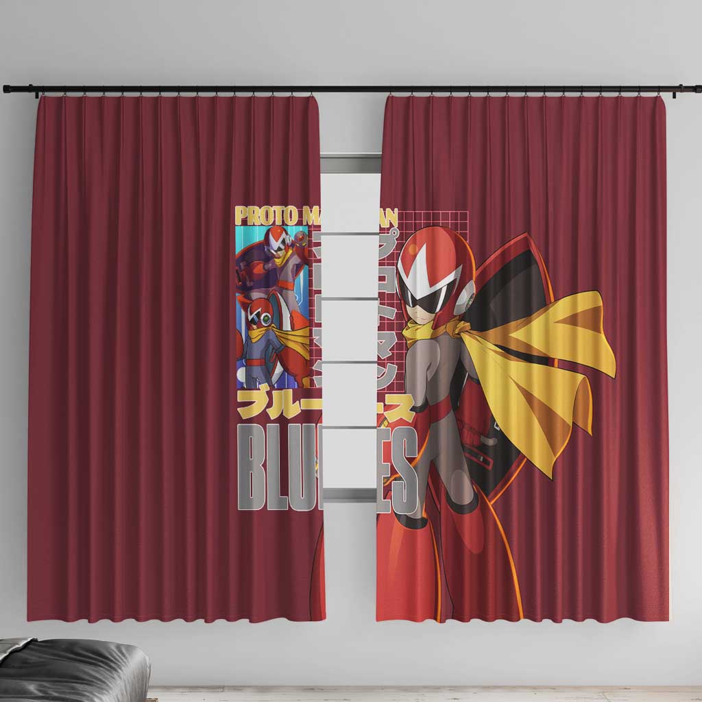 Proto Man Mega Man Window Curtain Japan Anime Style - The Mazicc