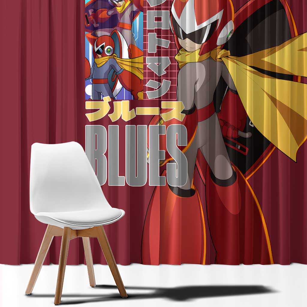 Proto Man Mega Man Window Curtain Japan Anime Style - The Mazicc