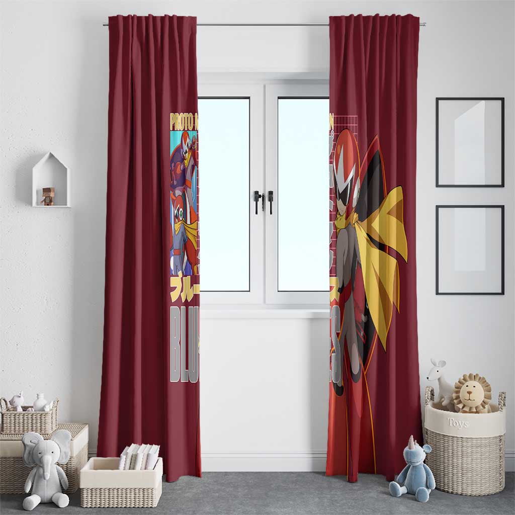 Proto Man Mega Man Window Curtain Japan Anime Style - The Mazicc