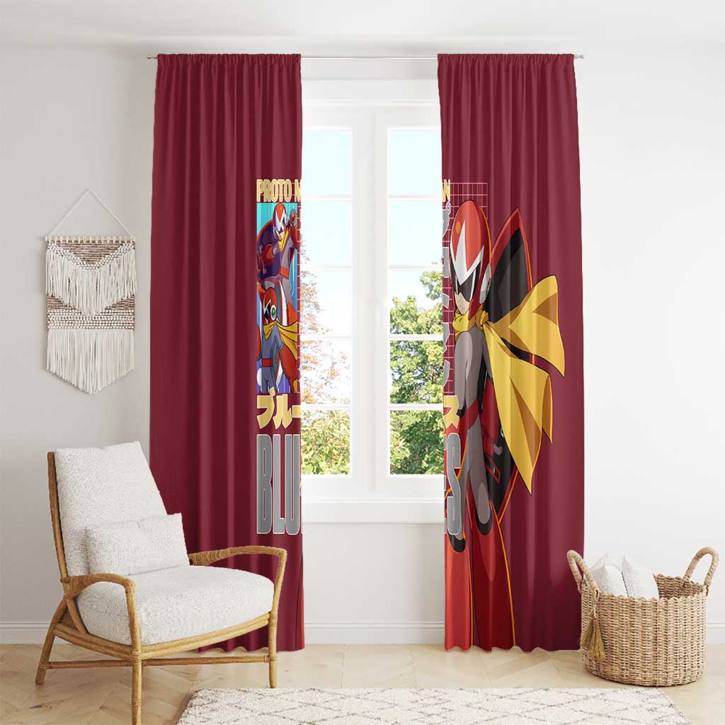 Proto Man Mega Man Window Curtain Japan Anime Style - The Mazicc