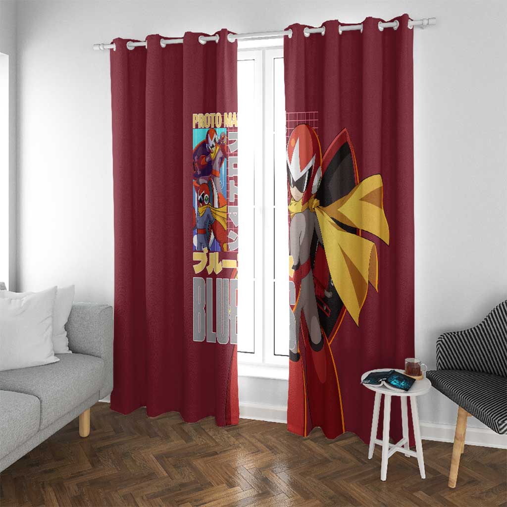 Proto Man Mega Man Window Curtain Japan Anime Style - The Mazicc