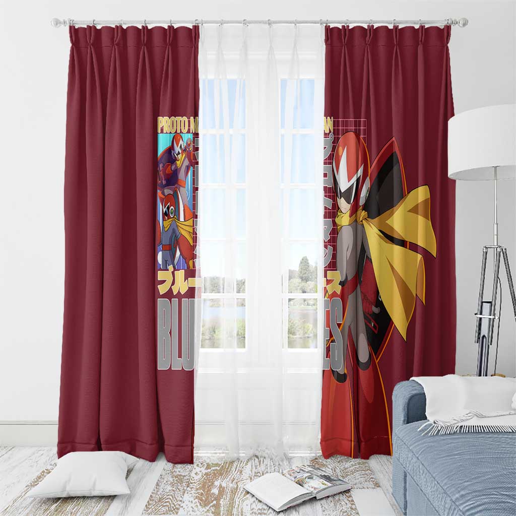Proto Man Mega Man Window Curtain Japan Anime Style - The Mazicc
