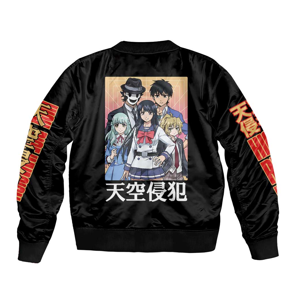 High-Rise Invasion Bomber Jacket Japan Anime Style - The Mazicc