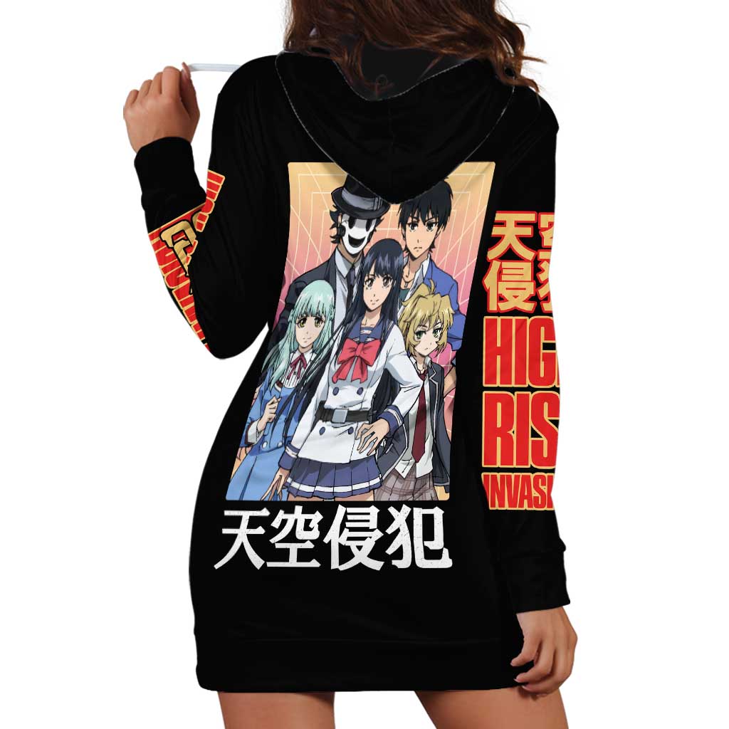 High-Rise Invasion Hoodie Dress Japan Anime Style - The Mazicc