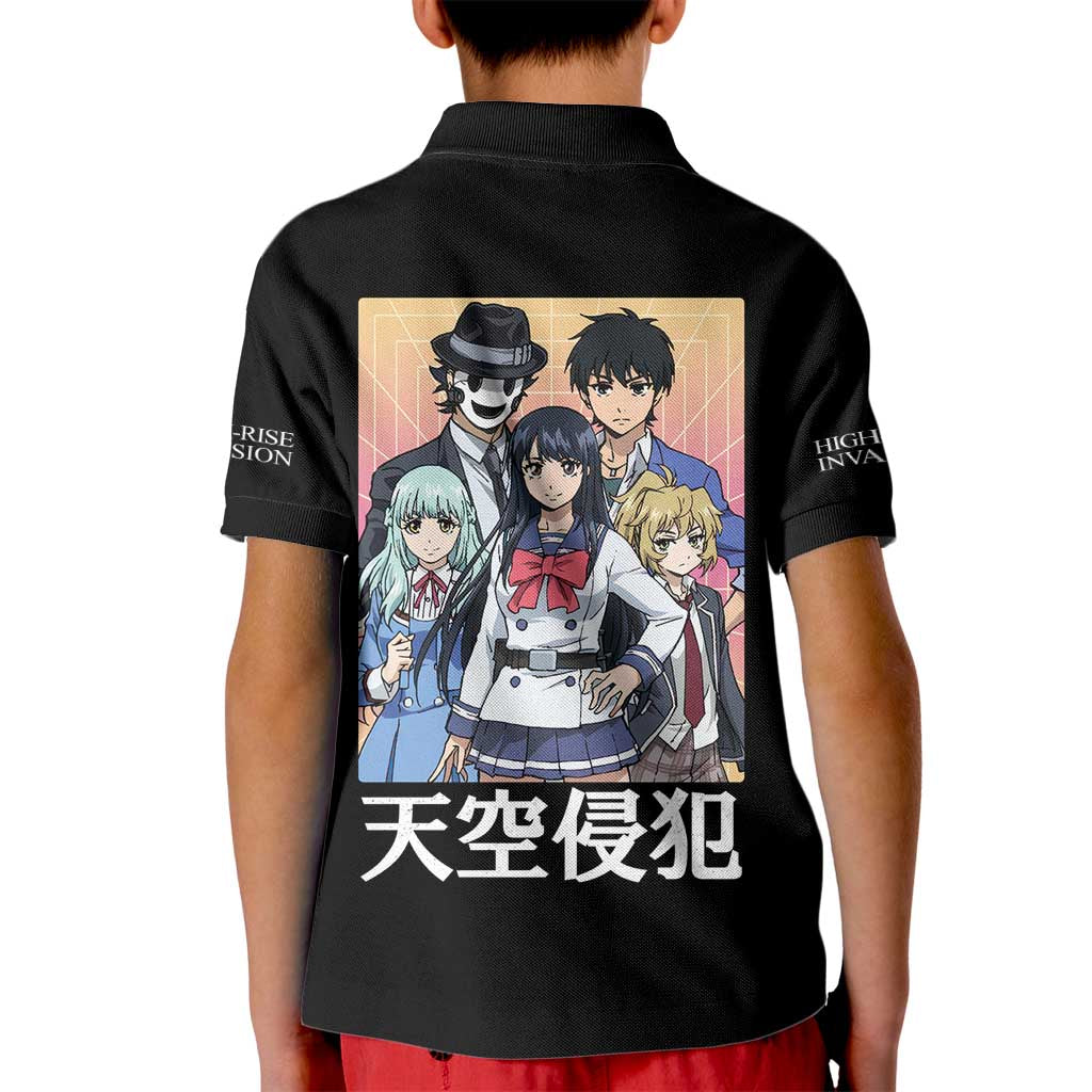High-Rise Invasion Kid Polo Shirt Japan Anime Style - The Mazicc