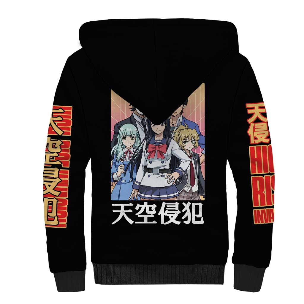 High-Rise Invasion Sherpa Hoodie Japan Anime Style - The Mazicc