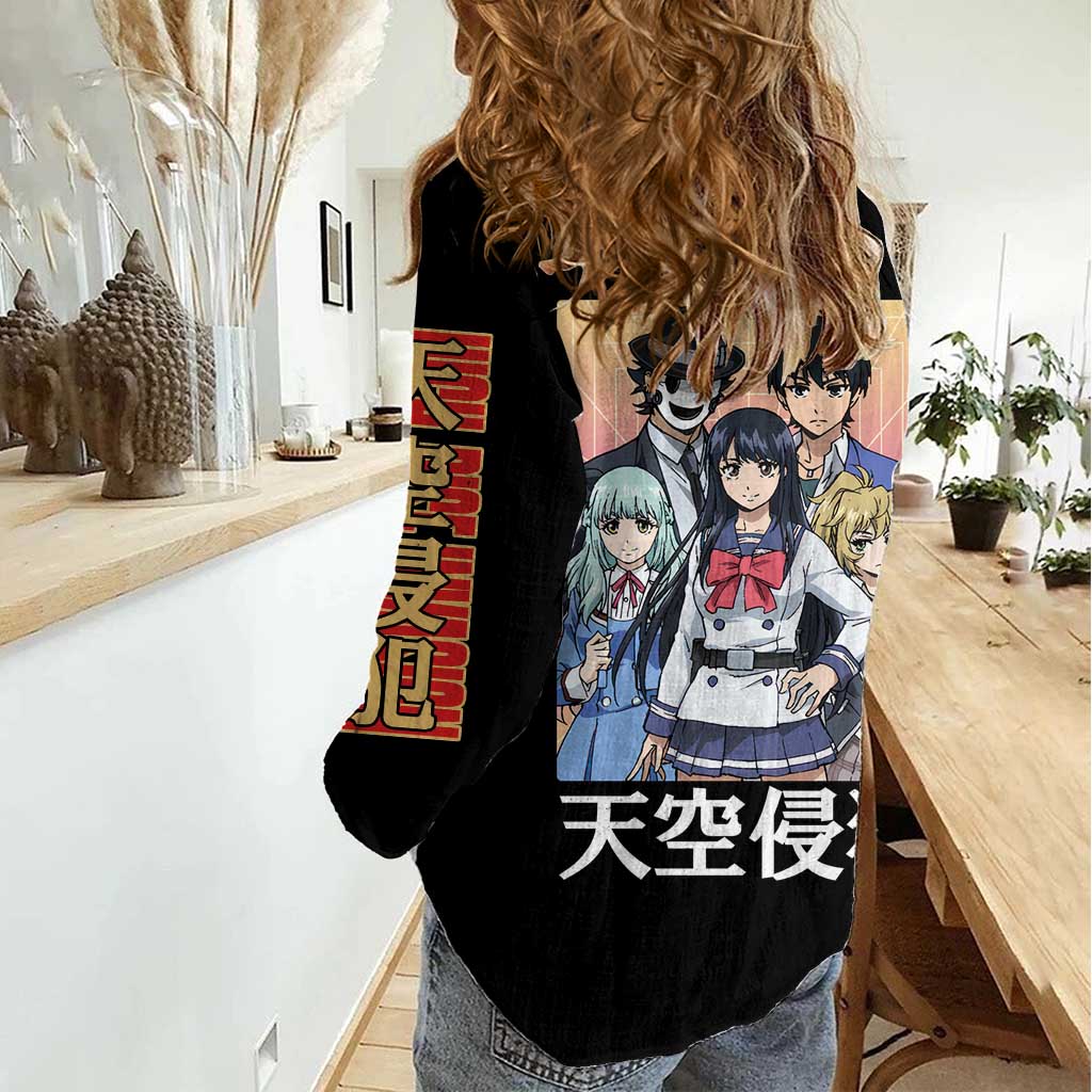 High-Rise Invasion Women Casual Shirt Japan Anime Style - The Mazicc
