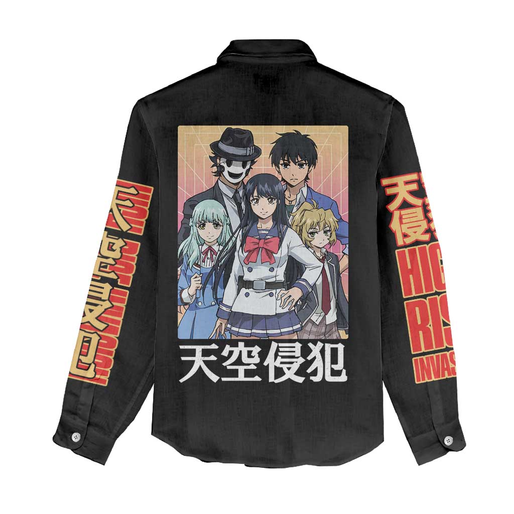 High-Rise Invasion Women Casual Shirt Japan Anime Style - The Mazicc