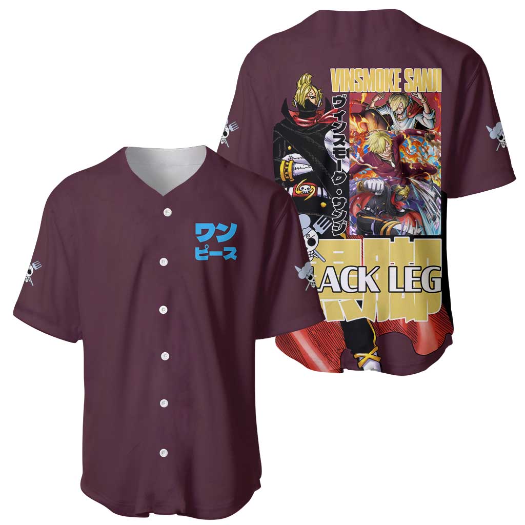 Vinsmoke Sanji V2 One Piece Baseball Jersey Japan Anime Style - The Mazicc