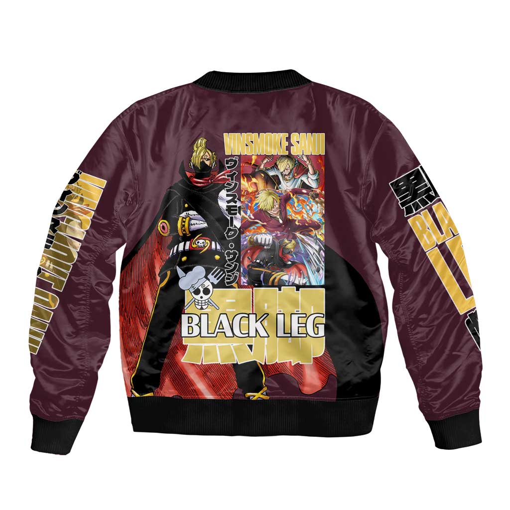 Vinsmoke Sanji V2 One Piece Bomber Jacket Japan Anime Style - The Mazicc