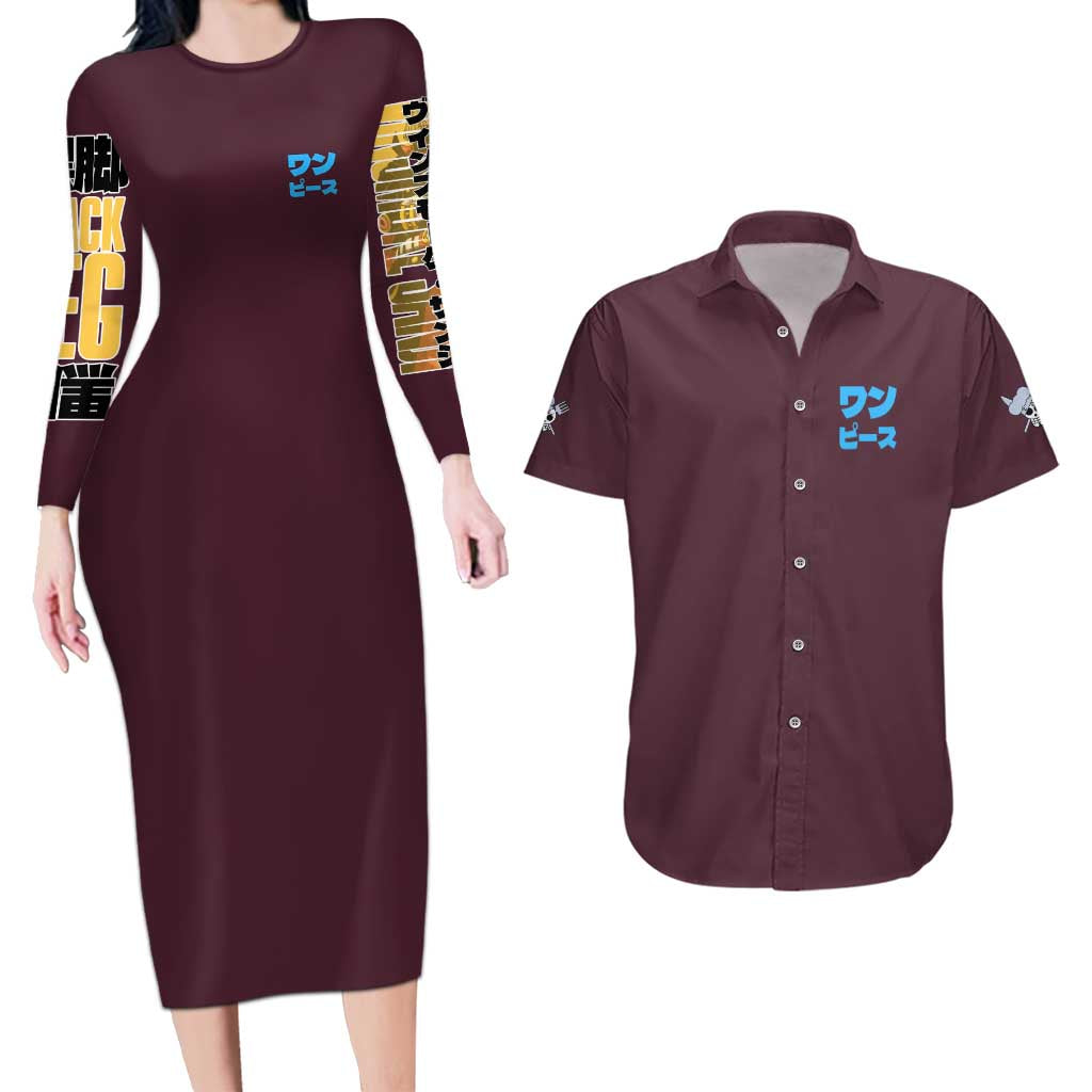 Vinsmoke Sanji V2 One Piece Couples Matching Long Sleeve Bodycon Dress and Hawaiian Shirt Japan Anime Style - The Mazicc