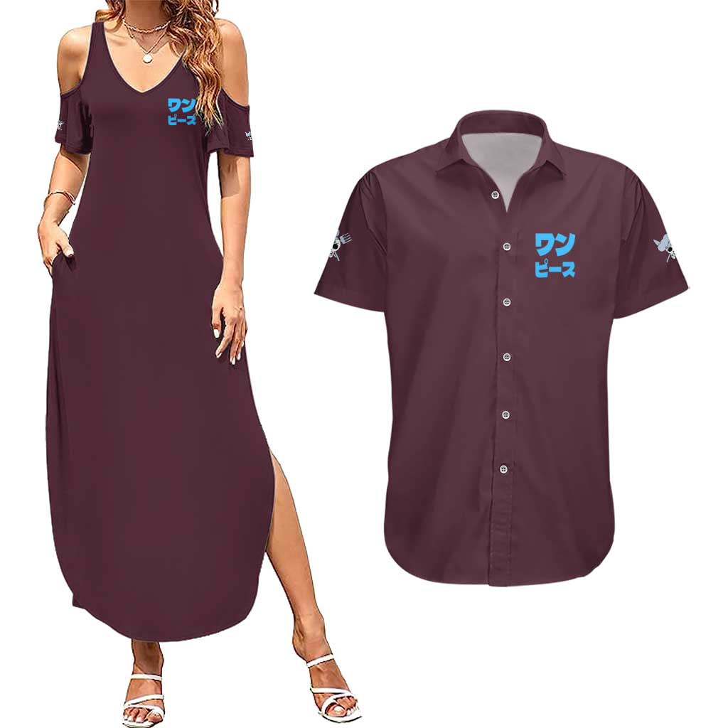 Vinsmoke Sanji V2 One Piece Couples Matching Summer Maxi Dress and Hawaiian Shirt Japan Anime Style - The Mazicc