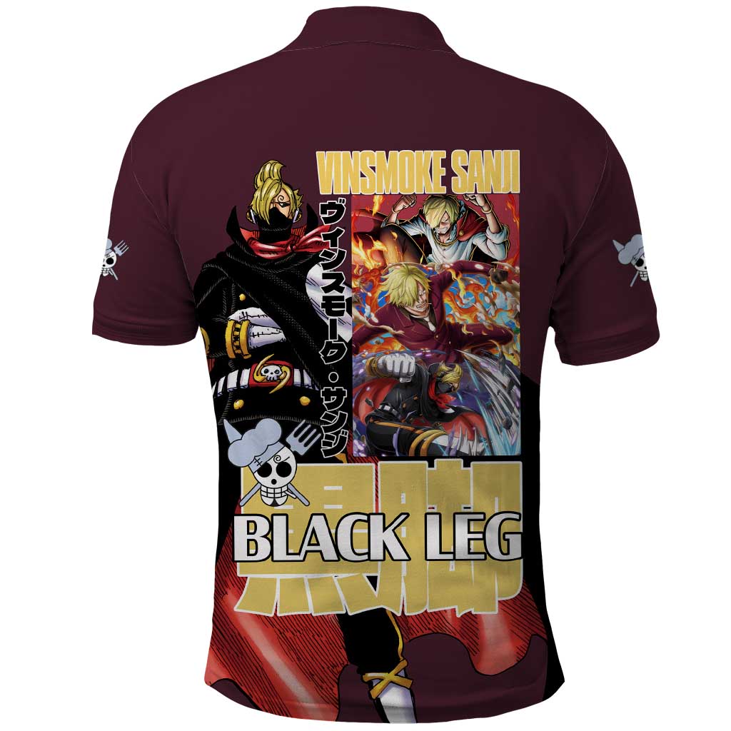 Vinsmoke Sanji V2 One Piece Polo Shirt Japan Anime Style - The Mazicc