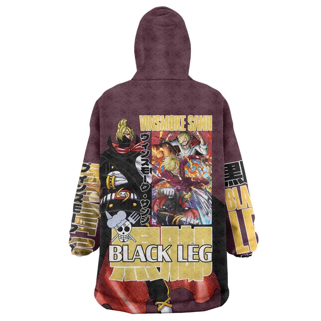 Vinsmoke Sanji V2 One Piece Wearable Blanket Hoodie Japan Anime Style - The Mazicc