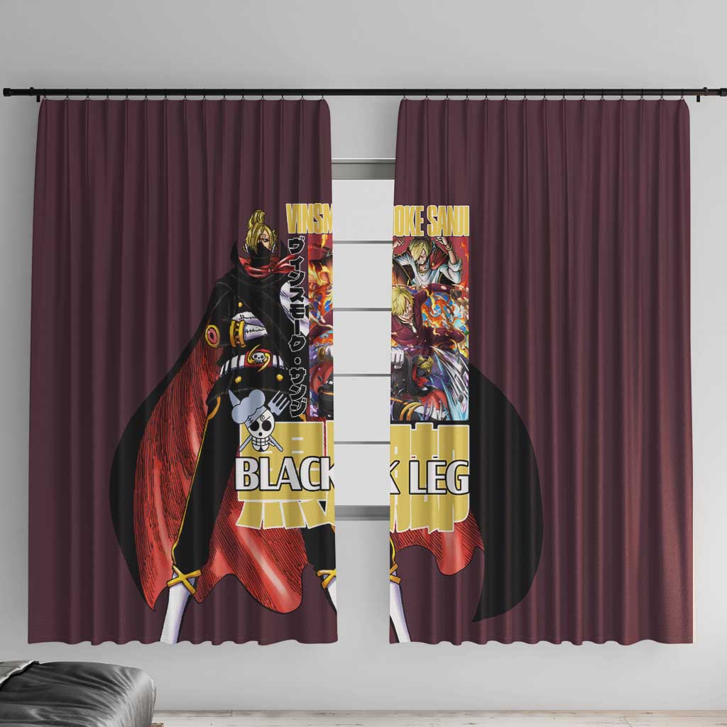 Vinsmoke Sanji V2 One Piece Window Curtain Japan Anime Style - The Mazicc