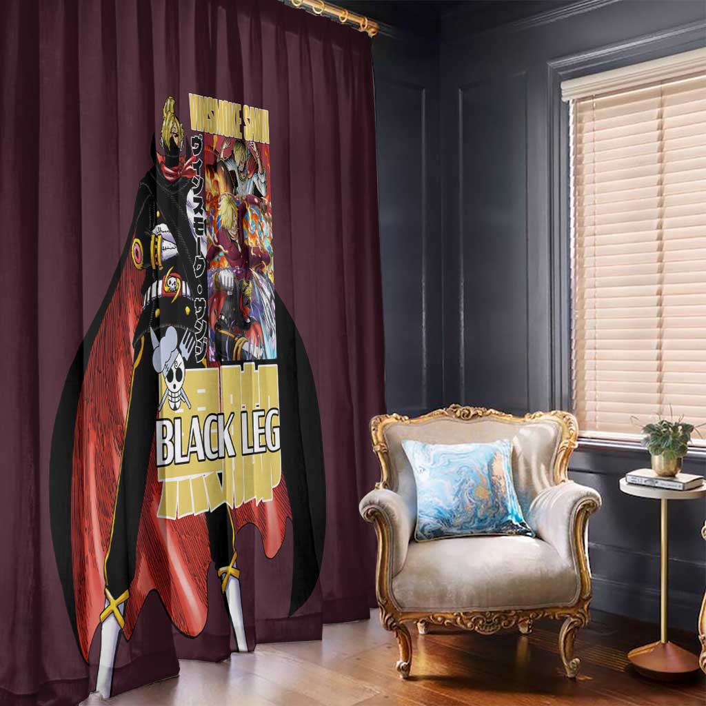 Vinsmoke Sanji V2 One Piece Window Curtain Japan Anime Style - The Mazicc