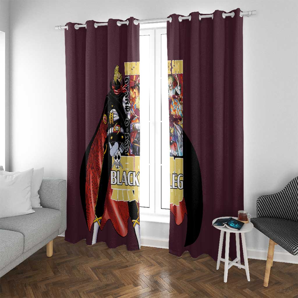 Vinsmoke Sanji V2 One Piece Window Curtain Japan Anime Style - The Mazicc