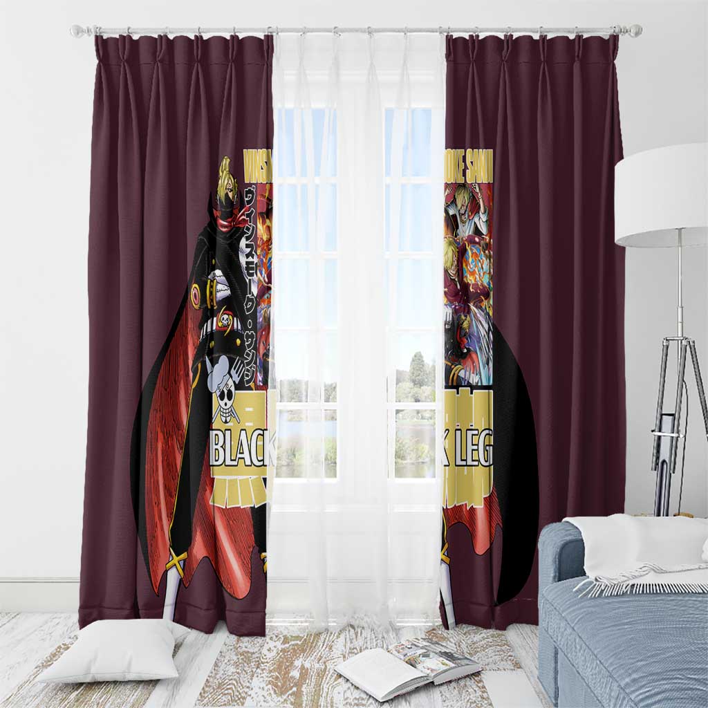 Vinsmoke Sanji V2 One Piece Window Curtain Japan Anime Style - The Mazicc