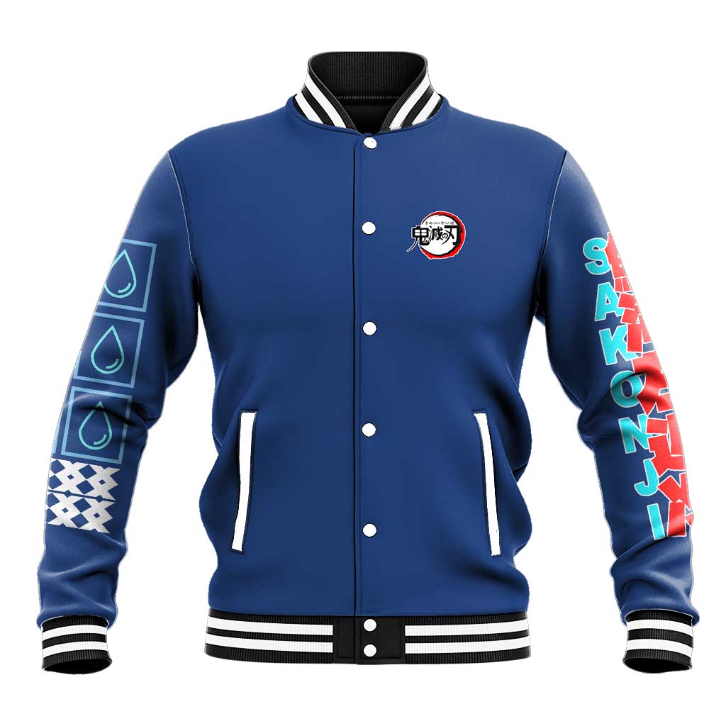 Sakonji Urokodaki V2 Demon Slayer Baseball Jacket Japan Anime Style - The Mazicc