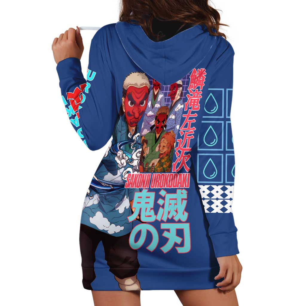 Sakonji Urokodaki V2 Demon Slayer Hoodie Dress Japan Anime Style - The Mazicc