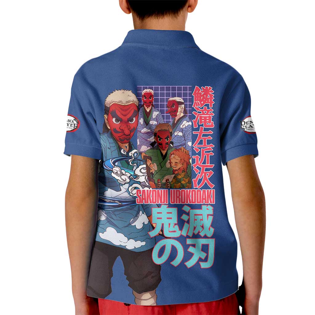 Sakonji Urokodaki V2 Demon Slayer Kid Polo Shirt Japan Anime Style - The Mazicc