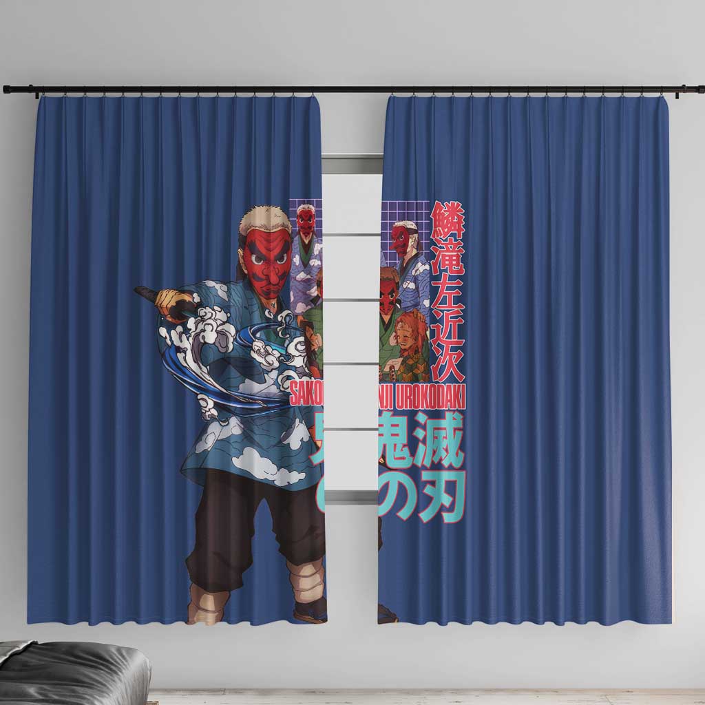 Sakonji Urokodaki V2 Demon Slayer Window Curtain Japan Anime Style - The Mazicc