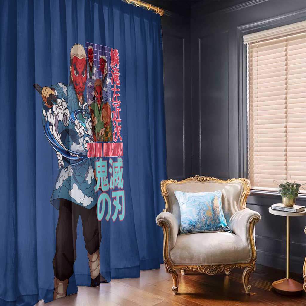 Sakonji Urokodaki V2 Demon Slayer Window Curtain Japan Anime Style - The Mazicc