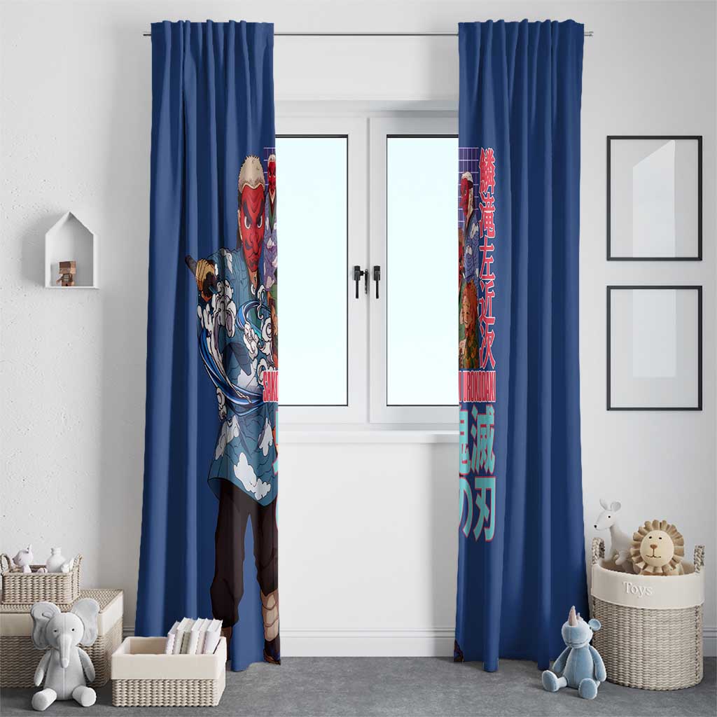 Sakonji Urokodaki V2 Demon Slayer Window Curtain Japan Anime Style - The Mazicc