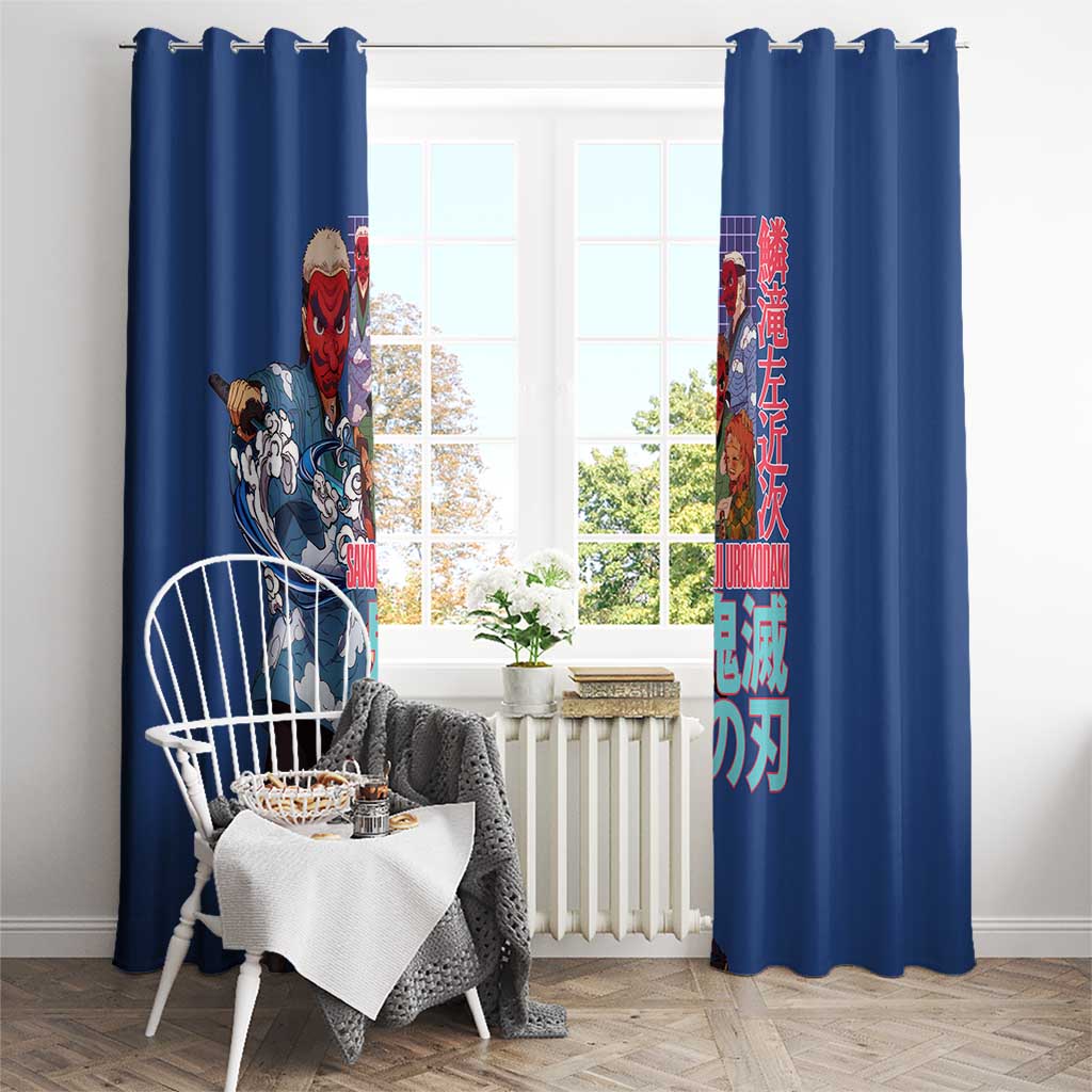 Sakonji Urokodaki V2 Demon Slayer Window Curtain Japan Anime Style - The Mazicc