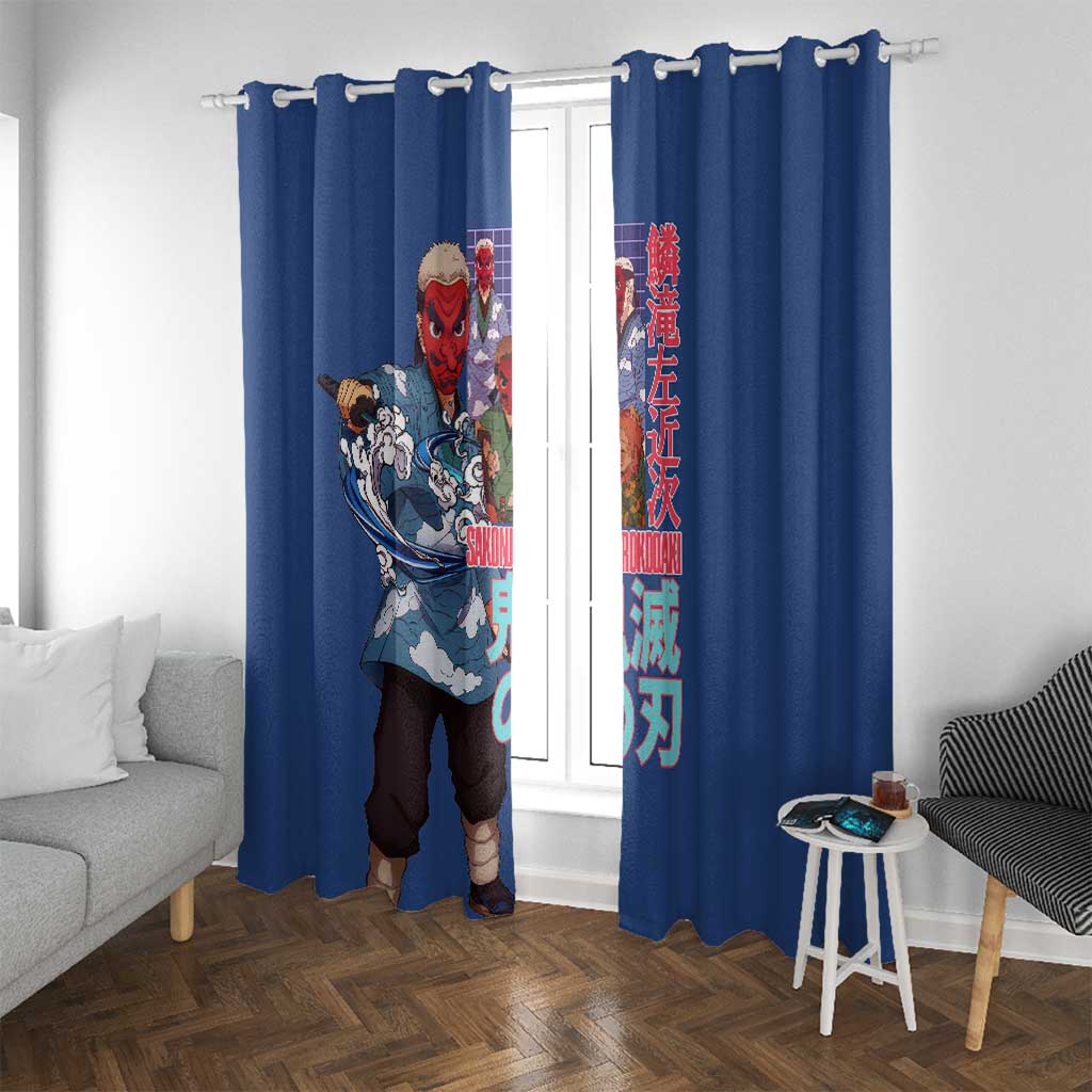Sakonji Urokodaki V2 Demon Slayer Window Curtain Japan Anime Style - The Mazicc
