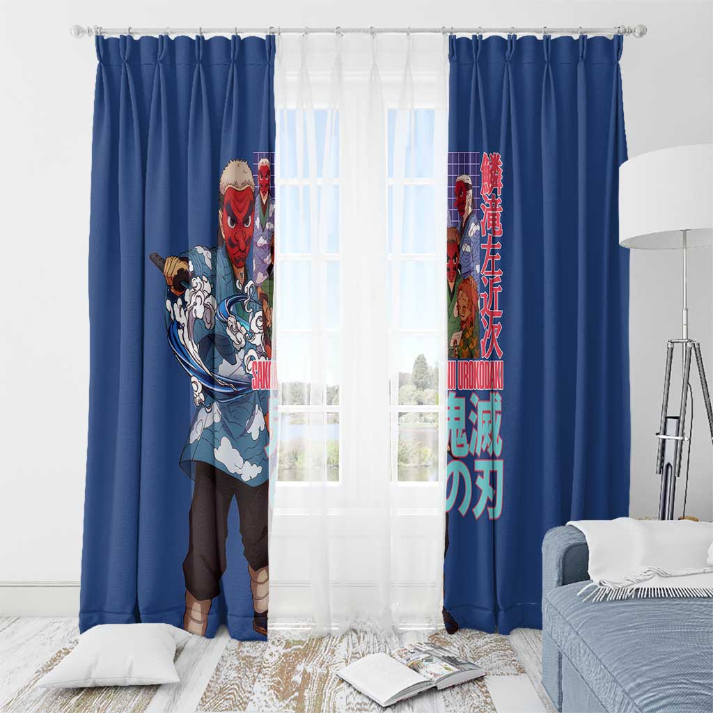 Sakonji Urokodaki V2 Demon Slayer Window Curtain Japan Anime Style - The Mazicc