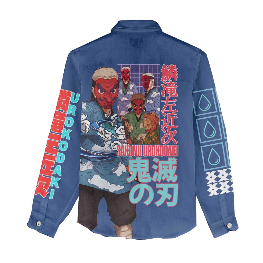 Sakonji Urokodaki V2 Demon Slayer Women Casual Shirt Japan Anime Style - The Mazicc