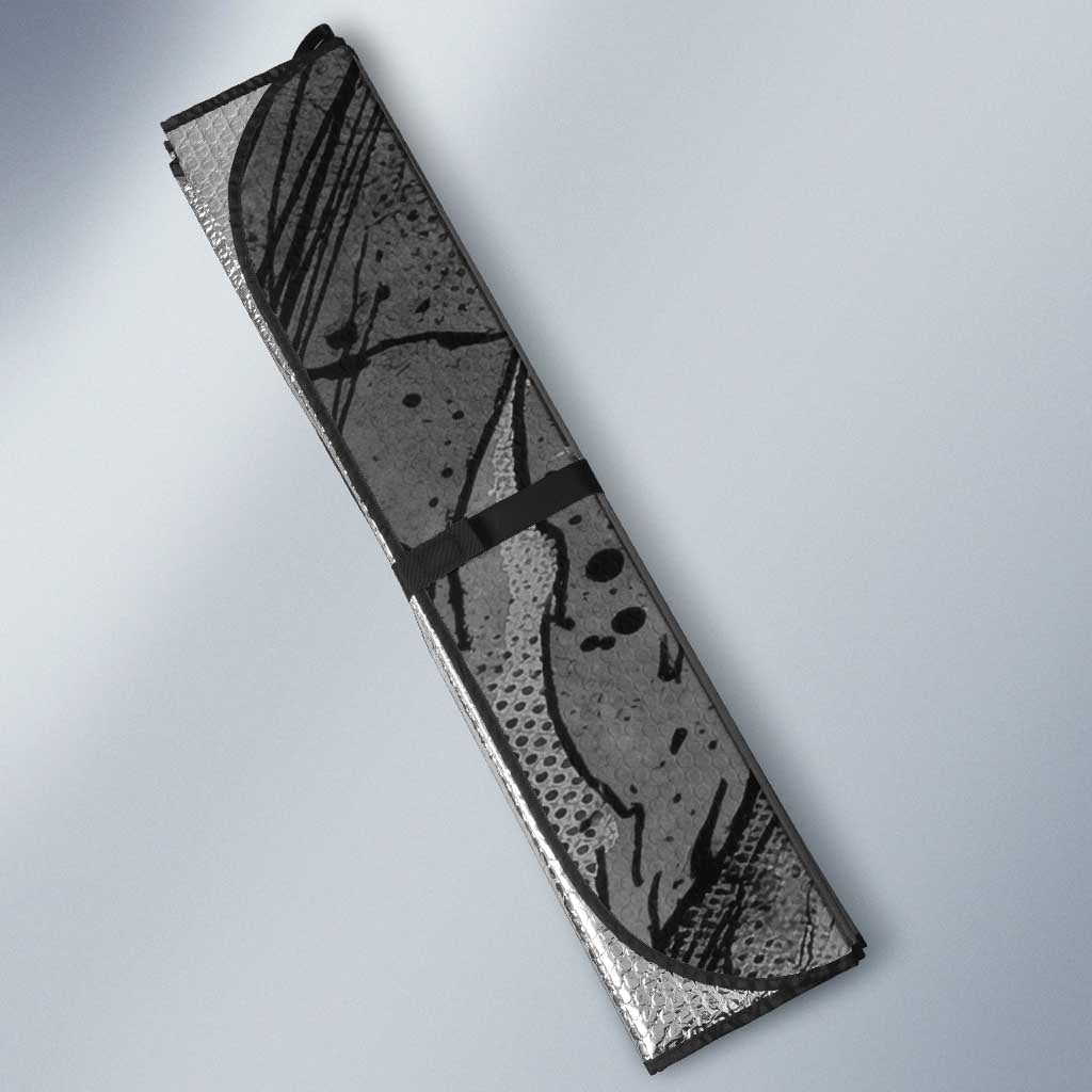 Gon Freecss Hunter x Hunter Dark Grunge Design Auto Sun Shade with Transformation Artwork and Anime Graphic Elements - The Mazicc