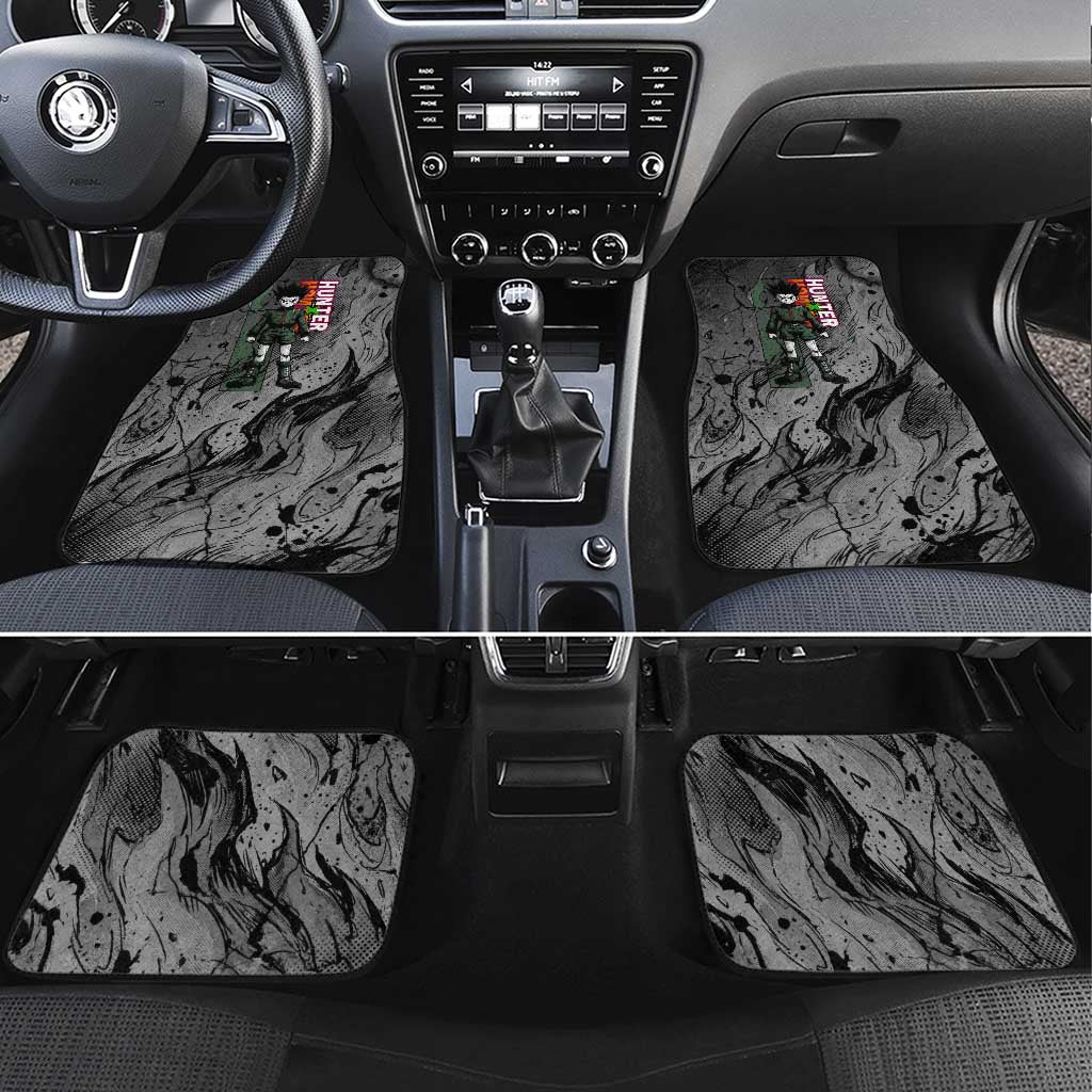 Gon Freecss Hunter x Hunter Dark Grunge Design Car Mats with Transformation Artwork and Anime Graphic Elements - The Mazicc