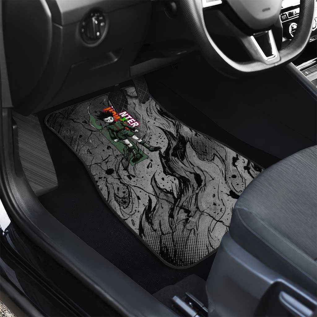 Gon Freecss Hunter x Hunter Dark Grunge Design Car Mats with Transformation Artwork and Anime Graphic Elements - The Mazicc