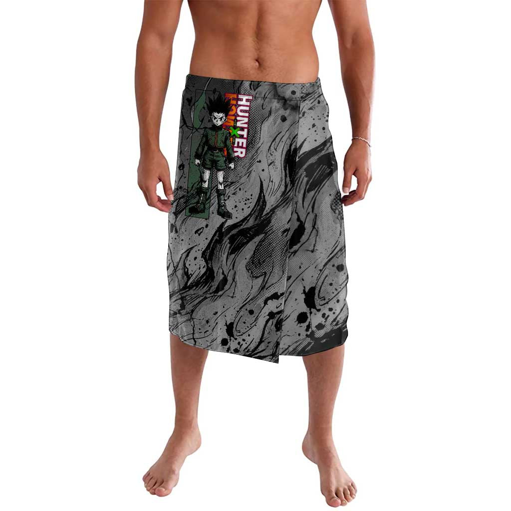 Gon Freecss Hunter x Hunter Dark Grunge Design Lavalava with Transformation Artwork and Anime Graphic Elements - The Mazicc