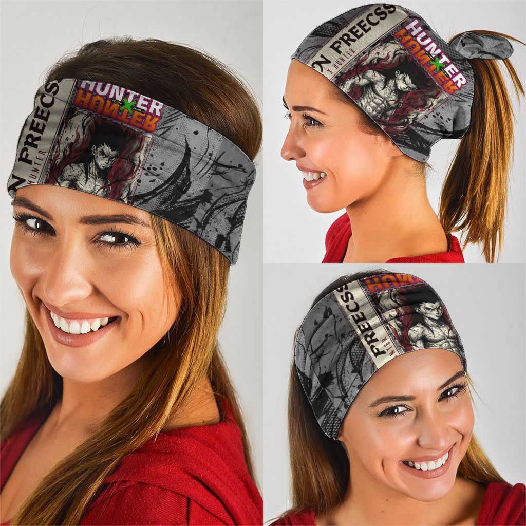 Gon Freecss Hunter x Hunter Dark Grunge Design Neck Gaiter with Transformation Artwork and Anime Graphic Elements - The Mazicc