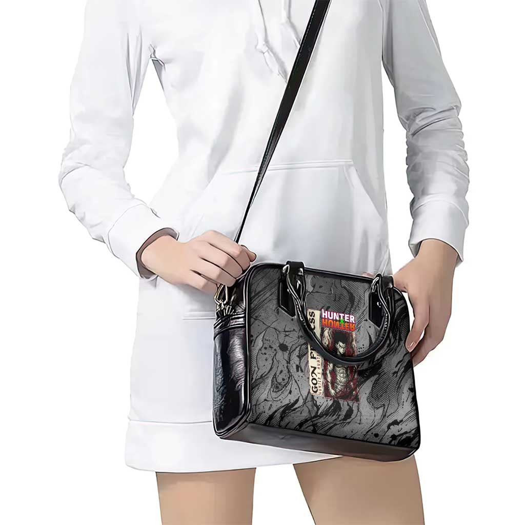 Gon Freecss Hunter x Hunter Dark Grunge Design Shoulder Handbag with Transformation Artwork and Anime Graphic Elements - The Mazicc