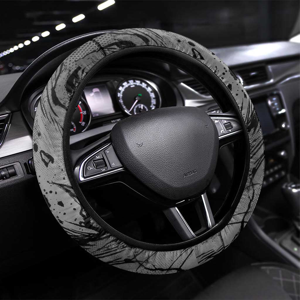 Gon Freecss Hunter x Hunter Dark Grunge Design Steering Wheel Cover with Transformation Artwork and Anime Graphic Elements - The Mazicc