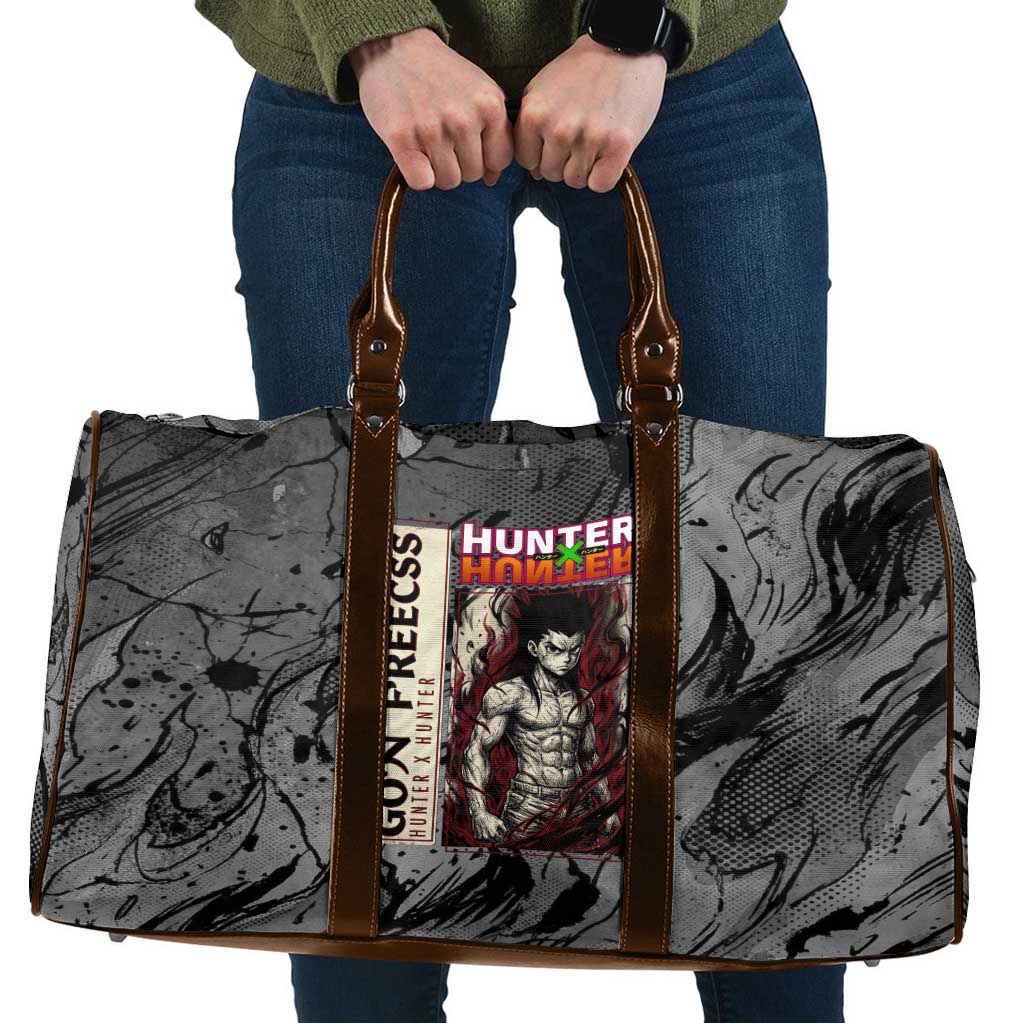 Gon Freecss Hunter x Hunter Dark Grunge Design Travel Bag with Transformation Artwork and Anime Graphic Elements - The Mazicc