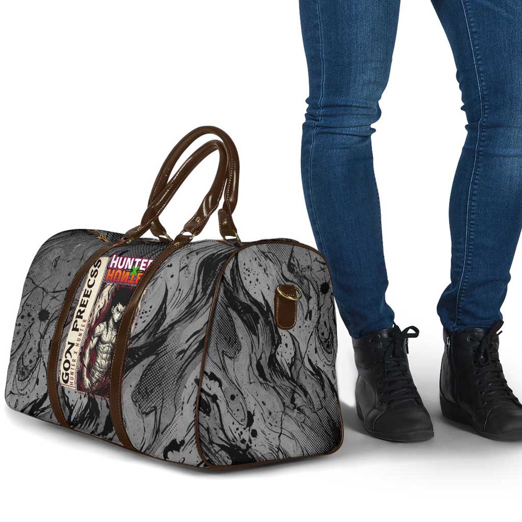 Gon Freecss Hunter x Hunter Dark Grunge Design Travel Bag with Transformation Artwork and Anime Graphic Elements - The Mazicc
