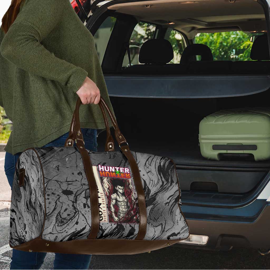 Gon Freecss Hunter x Hunter Dark Grunge Design Travel Bag with Transformation Artwork and Anime Graphic Elements - The Mazicc