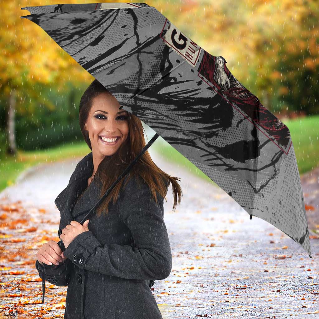 Gon Freecss Hunter x Hunter Dark Grunge Design Umbrella with Transformation Artwork and Anime Graphic Elements - The Mazicc