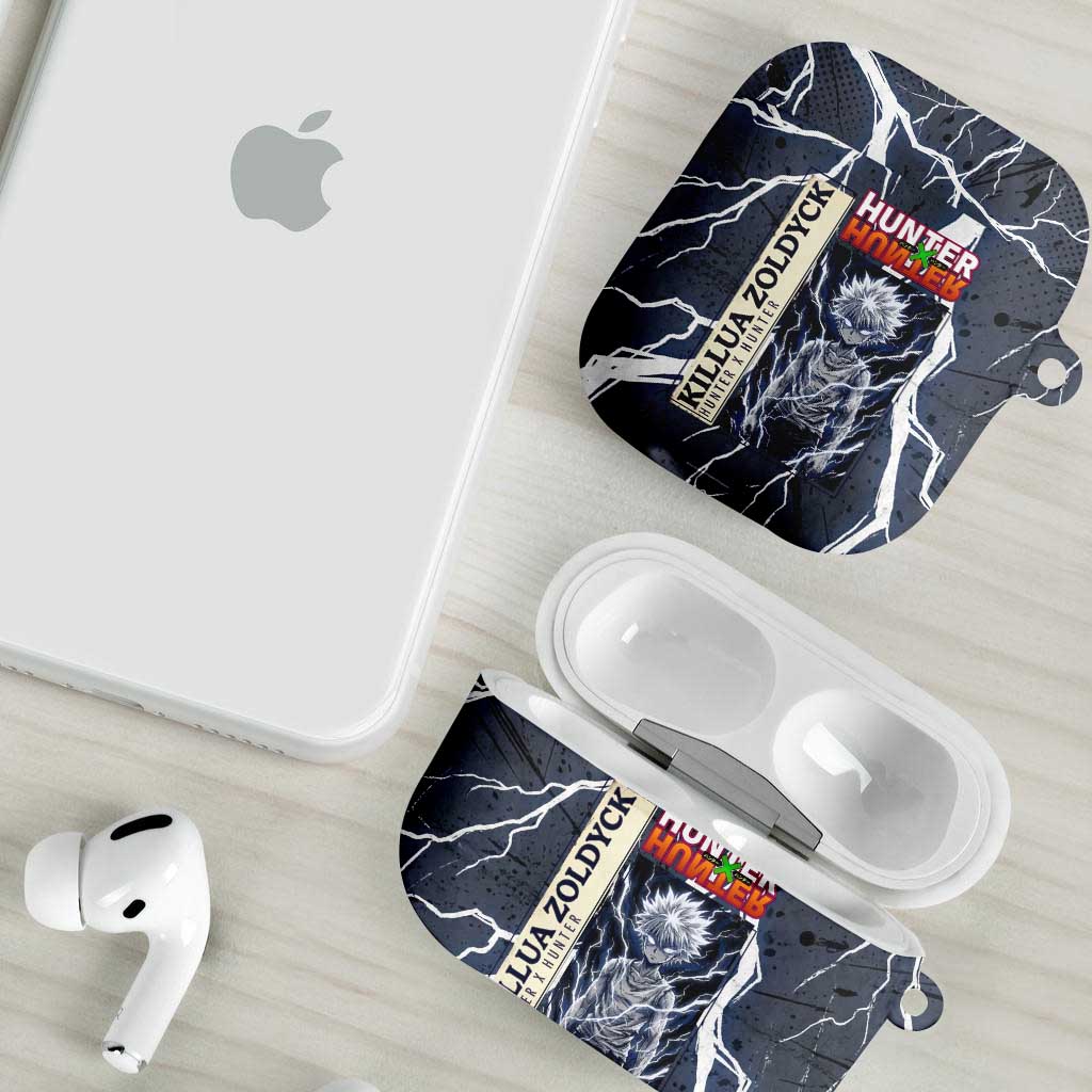 Killua Zoldyck Hunter x Hunter Lightning Aura Design AirPods Case with Transformation Artwork and Anime Style Graphics - The Mazicc