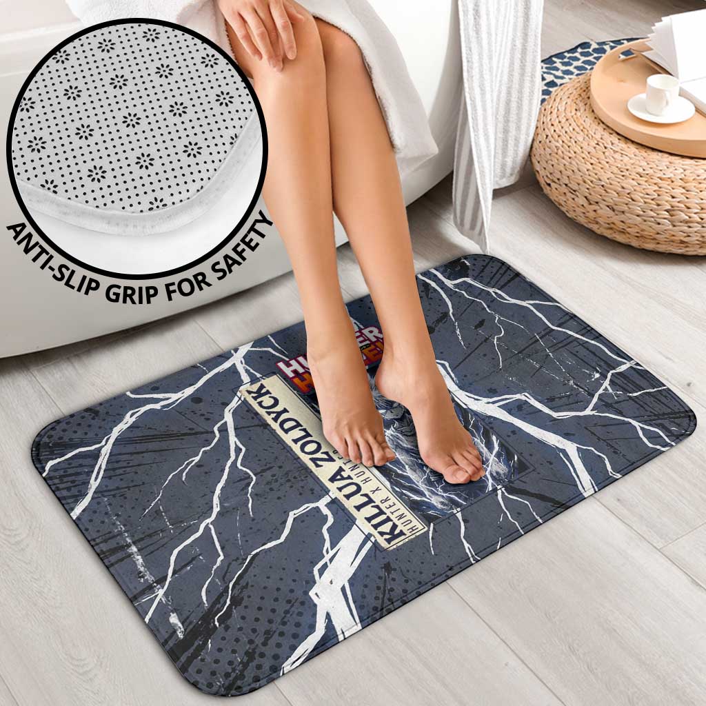 Killua Zoldyck Hunter x Hunter Lightning Aura Design Bathroom Set with Transformation Artwork and Anime Style Graphics - The Mazicc
