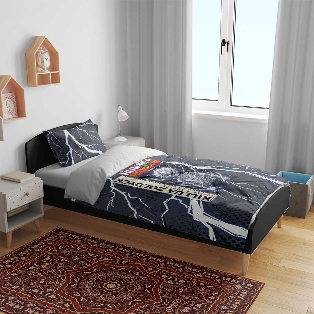 Killua Zoldyck Hunter x Hunter Lightning Aura Design Bedding Set with Transformation Artwork and Anime Style Graphics - The Mazicc