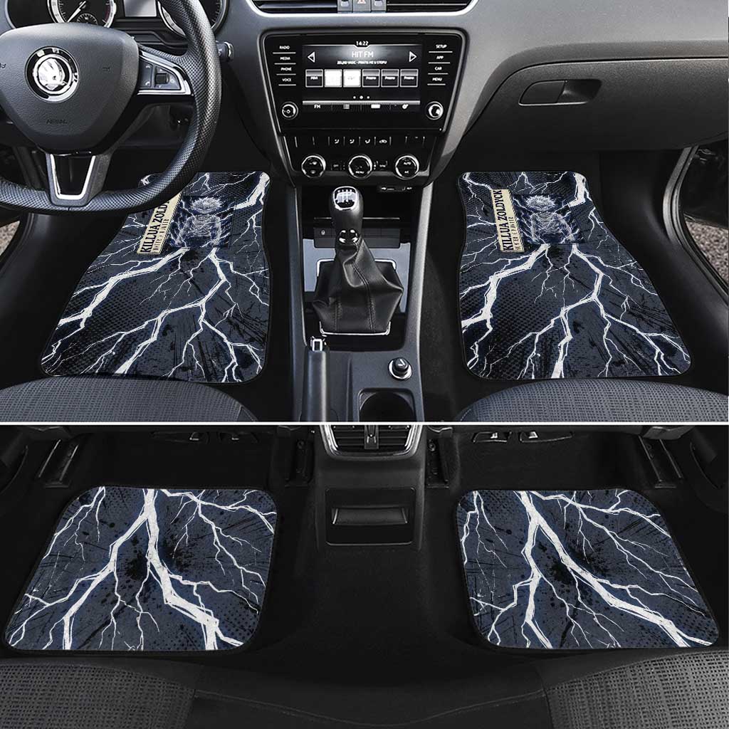 Killua Zoldyck Hunter x Hunter Lightning Aura Design Car Mats with Transformation Artwork and Anime Style Graphics - The Mazicc