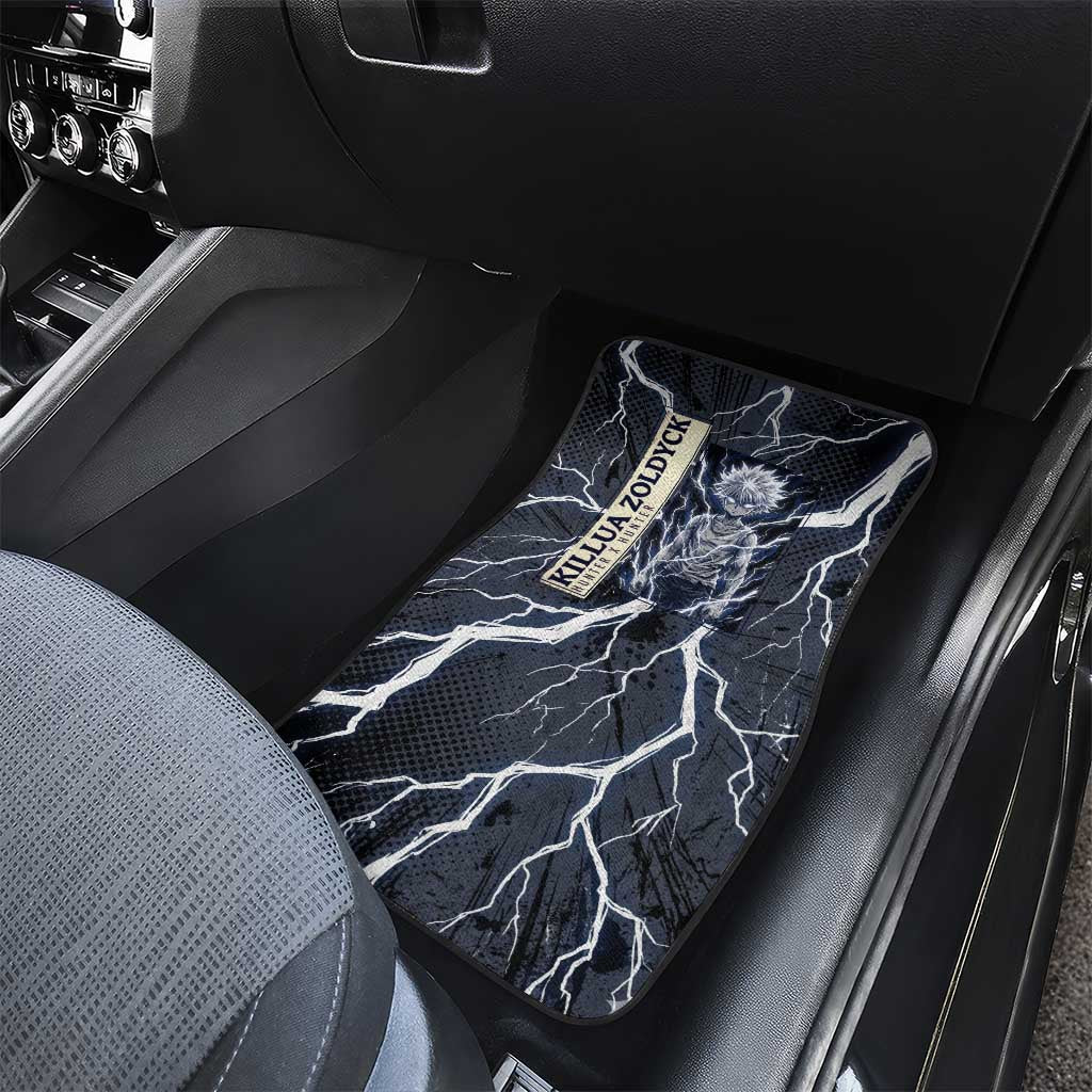 Killua Zoldyck Hunter x Hunter Lightning Aura Design Car Mats with Transformation Artwork and Anime Style Graphics - The Mazicc