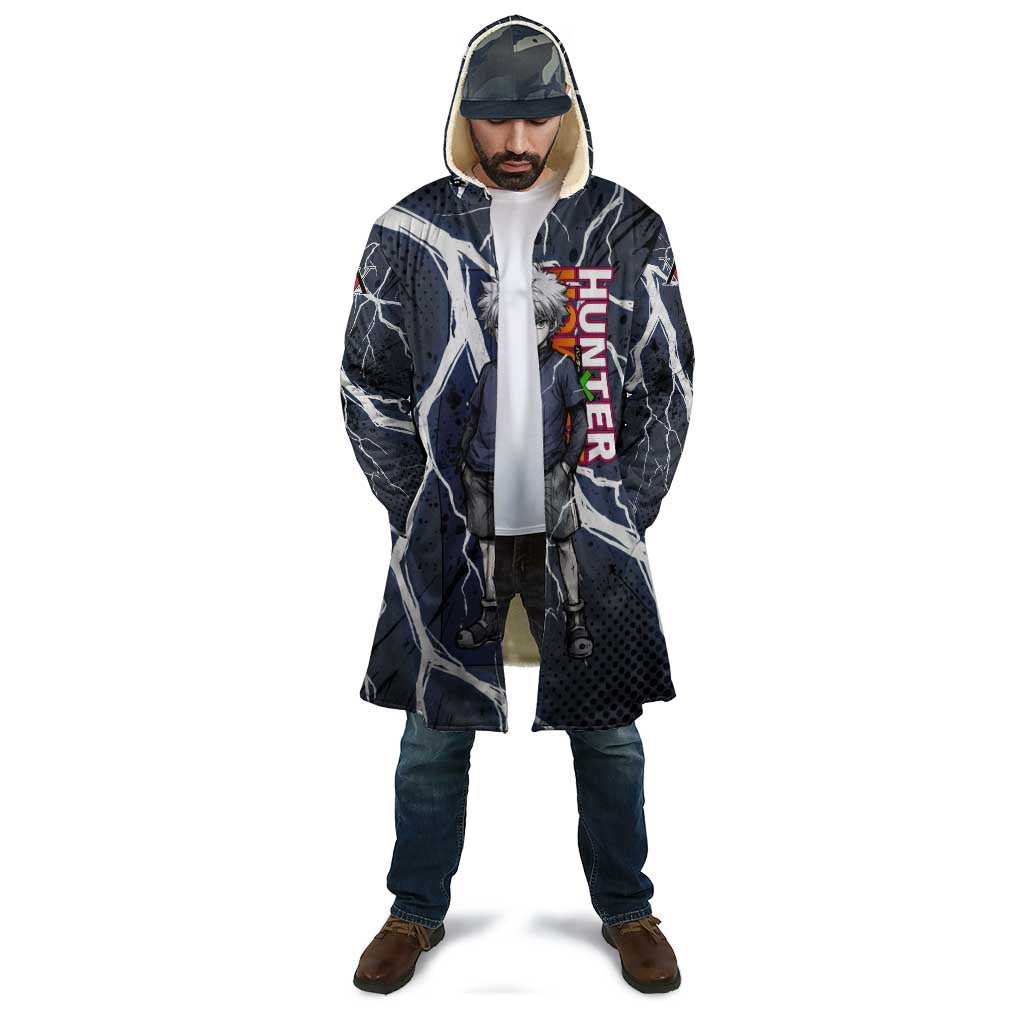 Killua Zoldyck Hunter x Hunter Lightning Aura Design Cloak with Transformation Artwork and Anime Style Graphics - The Mazicc