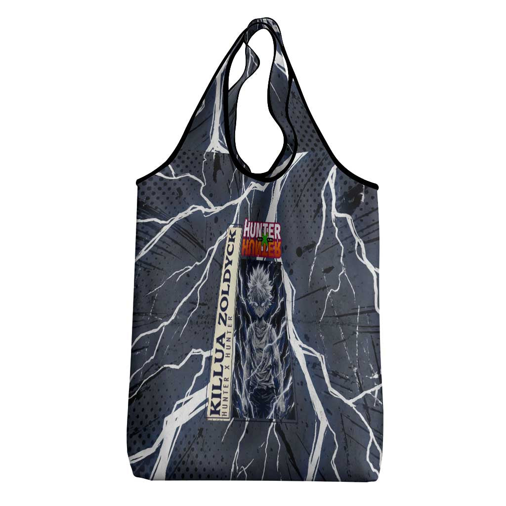 Killua Zoldyck Hunter x Hunter Lightning Aura Design Grocery Bag with Transformation Artwork and Anime Style Graphics - The Mazicc